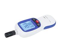 Nosqew Termoigrometro digitale portatile, mini misuratore di temperatura e umidità LCD ad alta precisione con app per industria, agricoltura, ufficio casa, plastica bianca, 56 X 36 X