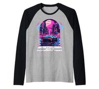 Nostalgia con Un Tocco futuristico Futurismo retrò Maglia con Maniche Raglan