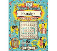 Nostalgia Puzzle Book - 50's Word Search - Vol. 1: Large Print