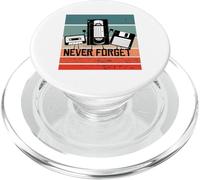 Nostalgia retrò cassetta VHS floppy disk umorismo PopSockets PopGrip per MagSafe