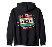 Nostalgic 80s 90s Be Kind Words Don't Rewind - Nastro a Cassetta Felpa con Cappuccio