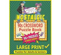 Nostalgic 90s Crossword Puzzle Book: The Ultimate Throwback Puzzle Book for Adults and Seniors | Easy-to-Read Retro Fun and Brain Games | 55+ ... the Raddest Decade One Puzzle at a Time