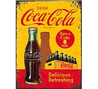 Nostalgic Art 14321 Coca-Cola in Bottles, Giallo