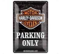 Nostalgic-Art 22231 Harley-Davidson - Parking Only, Targa in metallo retrò 20x30 cm