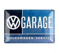 Nostalgic-Art 40361132223, Targa Vintage Volkswagen - VW Garage - Idea regalo per amanti di accessori per auto, in metallo, Design retro, 20 x 30 cm