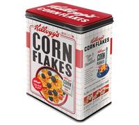 Nostalgic-Art Barattolo retrò L, 3 l, Kellogg's - Corn Flakes Bowl | original Kellogg's license product (OLP), scatola grande, design vintage, Idea regalo per la cucina