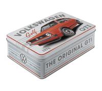 Nostalgic-Art Barattolo retrò piatti, 2,5 l, VW Golf - GTI 1976 | original Volkswagen license product (OLP), scatola porta biscotti, design vintage, Idea regalo per fan di VW Bus
