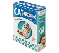 Nostalgic-Art Barattolo retrò XL, 4 l, Cat Food | scatola per crocchette, design vintage, Idea regalo per fan di gatti