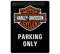 NOSTALGIC ART Cartello Grande latta 30x40cm Harley