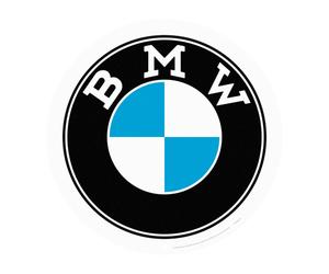 NOSTALGIC ART Cartello Tondo latta diametro 35 BMW