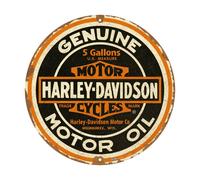 NOSTALGIC ART Cartello Tondo latta diametro 35 Harley