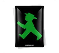 Nostalgic-Art Cartolina metalla 10 x 14 cm - Ampelmann Grün