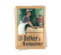 Nostalgic Art Cartolina metalla 10 x 14 cm - Dr. Oetker - Bäckerin