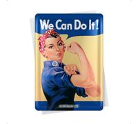 Nostalgic-Art Cartolina metalla 10 x 14 cm - We Can Do It