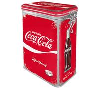 Nostalgic-Art Contenitori da caffè retrò, 1,3 l, Coca-Cola - Refresh Yourself - Idee regalo per amanti della Coke, Official License Product (OLP), scatola con coperchio salva aroma, design vintage