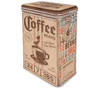 Nostalgic-Art Contenitori da caffè retrò, Coffee Sack - Idea regalo per la cucina, Scatola di latta con coperchio salva aroma, Design vintage, 1,3 l