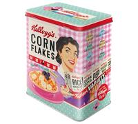 Nostalgic-Art Contenitori di Latta retrò L Kellogg's - Happy Hostess - Idea Regalo per la Cucina, Grande Scatola da caffè, Design Vintage, 3 l