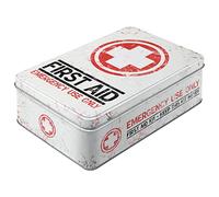 Nostalgic-Art Contenitori di Latta retrò Piatti First Aid Kit - Idea Regalo per Amanti della Nostalgia, Scatola con Coperchio, Design Vintage, 2,5 l