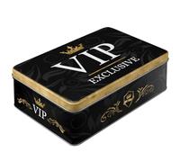 Nostalgic-Art Contenitori di Latta retrò Piatti VIP Exclusive - Idea Regalo per Persone Speciali, Scatola con Coperchio, Design Vintage, 2,5 l