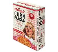 Nostalgic-Art Contenitori di Latta retrò XL Kellogg's - Girl Collage - Idea Regalo per la Cucina, Grande Scatola di Cereali, Design Vintage, 4 l