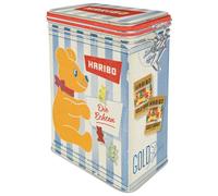 Nostalgic-Art Contenitori in latta retrò, 1,3 l, HARIBO - Die Echten - Idea regalo per golosi, Official License Product (OLP), scatola con coperchio salva aroma, design vintage