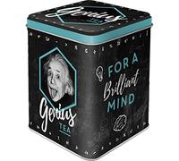 Nostalgic-Art Contenitori Retro Einstein - Genius Tea - Idea Regalo per Studenti, Sfuso e bustine di tè, Design Vintage, 100 g