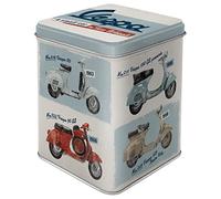Nostalgic-Art Contenitori Retro Vespa - Model Chart - Idea Regalo per Amanti di Scooter, Sfuso e bustine di tè, Design Vintage, 100 g