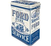 Nostalgic-Art Ford Fuel Service - Idea regalo per ventole auto, latta, con coperchio aroma, design vintage, 1,3 l