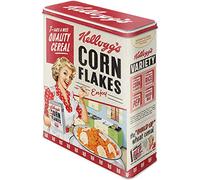 Nostalgic-Art Kellogg's - Contenitore in Stile retrò, XL, 4 l, Corn Flakes Quality Cereal, Idea Regalo per la Cucina, Contenitore per cornflakes, Design Vintage
