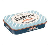 Nostalgic-Art Lattina per dolcetti retrò, 6 x 9,5 x 2 cm, targhetta per Zampe - Regalo per Proprietari di Cani, Design Vintage