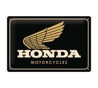 NOSTALGIC ART Nostalgic-Art Targhe Vintage Honda MC ? Motorcycles Gold ? Idea re