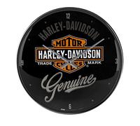 Nostalgic-Art Orologio da muro retrò, Ø 31 cm, Harley - Genuine | original Harley-Davidson license product (OLP), orologio analogico, design vintage, Idea regalo per motociclisti