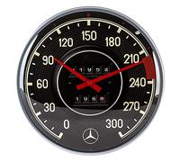Nostalgic-Art, orologio da parete rétro, Mercedes Benz, tachimetro, idea regalo per gli amanti degli accessori auto, grande orologio da cucina dal design vintage, decorazione, 31 cm, 51091