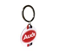 Nostalgic-Art Portachiavi retrò, Ø 4 cm, Audi - Logo - Idee regalo per amanti Audi, Official License Product (OLP), in metallo, design vintage