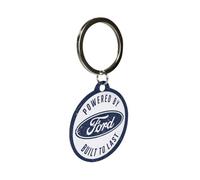 Nostalgic-Art Portachiavi retrò, Ø 4 cm, Ford - Built to last - Idee regalo per amanti degli accessori Ford, in metallo, design vintage