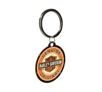 Nostalgic-Art Portachiavi retrò, Ø 4 cm, Harley - Genuine Original | original Harley-Davidson license product (OLP), in metallo, design vintage, Idea regalo per motociclisti