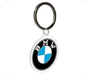 Nostalgic-Art Portachiavi retrò, Ø 4 cm, Official License Product (OLP), BMW - Logo - Idee regalo per amanti BMW, in metallo, design vintage