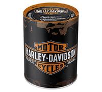 Nostalgic-Art Salvadanai retrò, 1 l, Harley - Genuine Logo | original Harley-Davidson license product (OLP), salvadanaio in metallo, design vintage, Idea regalo per motociclisti