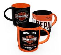 Nostalgic-Art Set di 3 tazze da caffè retrò Harley-Davidson da 330 ml