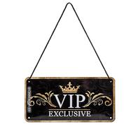 Nostalgic-Art Targa da Appendere VIP Exclusive - Idea Regalo per Persone Speciali, in Metallo, Decorazione con Design Vintage, 10 x 20 cm