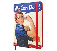 Nostalgic-Art Taccuino retrò a puntini, USA - We Can Do It - Idea regalo per donne, Bullet Journal dotted, Design vintage, A5