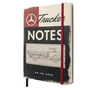 Nostalgic-Art Taccuino retrò, A5, Daimler Truck - Trucker Notes - Idee regalo per amanti per auto, Official License Product (OLP), quaderno punteggiato, design vintage