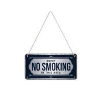 Nostalgic-Art Targa da Appendere Sorry, No Smoking - Segnale di avviso per Idea Regalo, in Metallo, Decorazione con Design Vintage, 10 x 20 cm