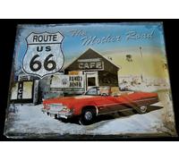 Nostalgic Art, targa in latta ROUTE 66 - THE MOTHER ROAD, 30 x 40, rara
