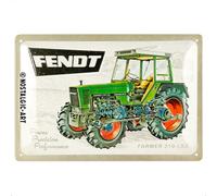 Nostalgic-Art Targa retrò, 20 x 30 cm, Fendt - Farmer 310 LSA - Idee regalo per amanti dei trattori, Official License Product (OLP), in metallo, design vintage