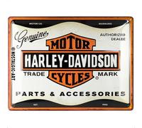 Nostalgic-Art Targa retrò, 30 x 40 cm, Harley-Davidson - Parts & Accessoires - Idee regalo per biker, Official License Product (OLP), in metallo, design vintage