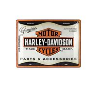 Nostalgic-Art Targa retrò, 30 x 40 cm, Harley-Davidson - Parts & Accessoires - Idee regalo per biker, Official License Product (OLP), in metallo, design vintage