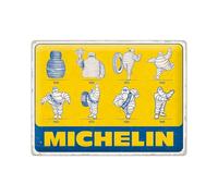 Nostalgic-Art Targa retrò, 30 x 40 cm, Michelin - Logo Evolution - Idee regalo per amanti di motore, in metallo, design vintage