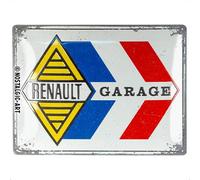 Nostalgic-Art Targa retrò, 30 x 40 cm, Renault - Garage - Idee regalo per amanti Renault, Official License Product (OLP), in metallo, design vintage