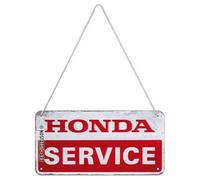 Nostalgic-Art Targa retrò da appendere, 10 x 20 cm, Honda MC - Service | original Honda license product (OLP), in metallo, design vintage, Idea regalo per motociclisti